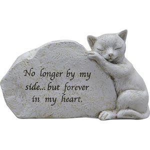 Cat Memorial Plaque "No Longer by My Side but forever in my heart"-BNI